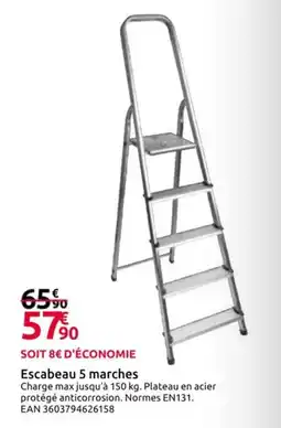 Mr Bricolage Escabeau 5 marches offre