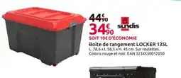 Mr Bricolage SUNDIS Boite de rangement locker offre