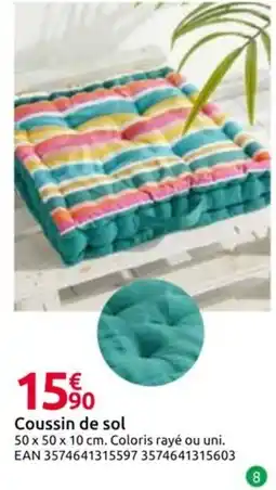 Mr Bricolage Coussin de sol offre