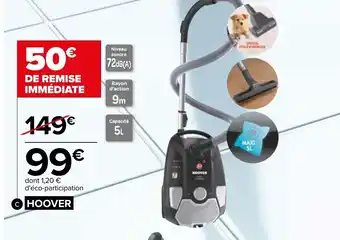 Carrefour Aspirateur traîneau avec sac offre
