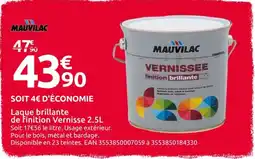 Mr Bricolage MAUVILAC Laque brillante de Finition Vernisse offre