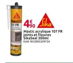 Mr Bricolage SIKA Mastic acrylique 107 FR joints et fissures offre