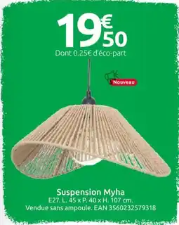 Mr Bricolage Suspension Myha offre