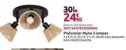 Mr Bricolage Plafonnier Myha 3 lampes offre