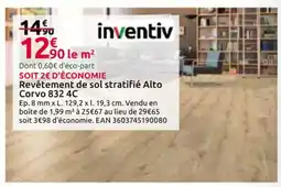 Mr Bricolage INVENTIV Revêtement de sol stratifié Alto Corvo 832 4C offre