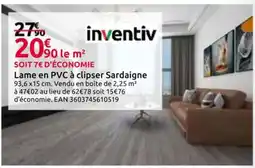 Mr Bricolage INVENTIV Lame en PVC à clipser Sardaigne offre