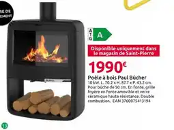 Mr Bricolage Poêle à bois Paul Bûcher offre