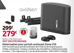 Mr Bricolage AVIDSEN Motorisation pour portail coulissant Zenia 250 offre