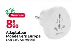 Mr Bricolage Adaptateur Monde vers Europe offre