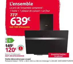 Mr Bricolage Hotte décorative pan coupé offre