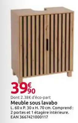 Mr Bricolage Meuble sous lavabo offre
