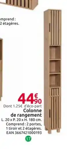 Mr Bricolage Colonne de rangement offre