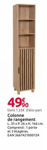 Mr Bricolage Colonne de rangement offre
