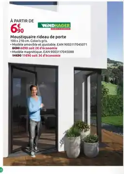 Mr Bricolage WINDHAGER Moustiquaire rideau de porte offre