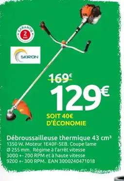 Mr Bricolage Débroussailleuse thermique offre