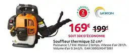 Mr Bricolage SKIRON Souffleur thermique offre