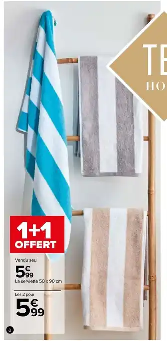 Carrefour Linge de toilette "Malo" offre