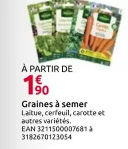 Mr Bricolage Graines à semer offre