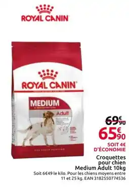 Mr Bricolage ROYAL CANIN Croquettes pour chien Medium Adult offre