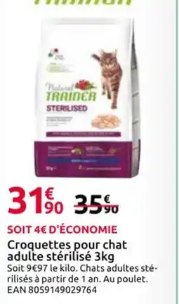 Mr Bricolage Croquettes pour chat adulte stérilisé offre