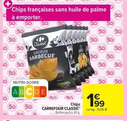 Carrefour CARREFOUR CLASSIC Chips offre