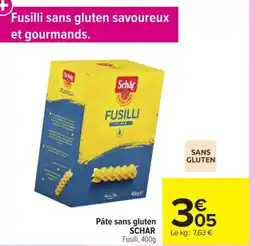 Carrefour SCHAR Pâte sans gluten offre