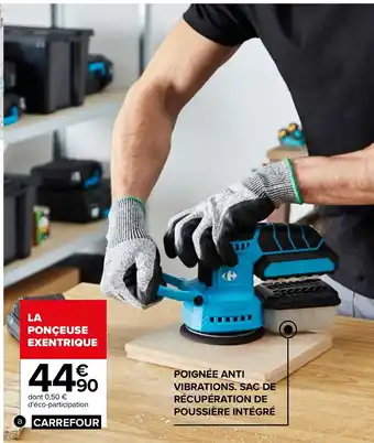 Carrefour Ponceuse excentrique 20V offre