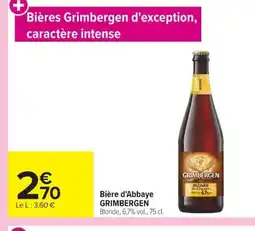 Carrefour GRIMBERGEN Bière d'Abbaye offre