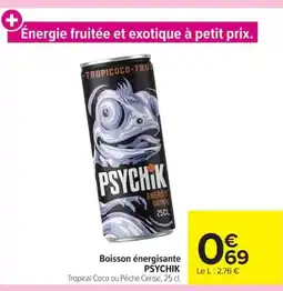 Carrefour PSYCHIK Boisson énergisante offre