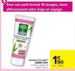 Carrefour ARBRE VERT Lessive à la main offre