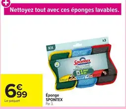 Carrefour SPONTEX Éponge offre