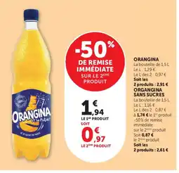 Hyper U ORANGINA offre