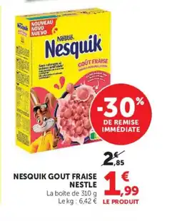 Hyper U NESQUIK Gout fraise nestle offre