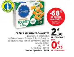 Hyper U GAVOTTES Crêpes apéritives offre