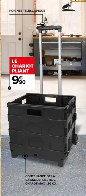 Carrefour Chariot pliant offre