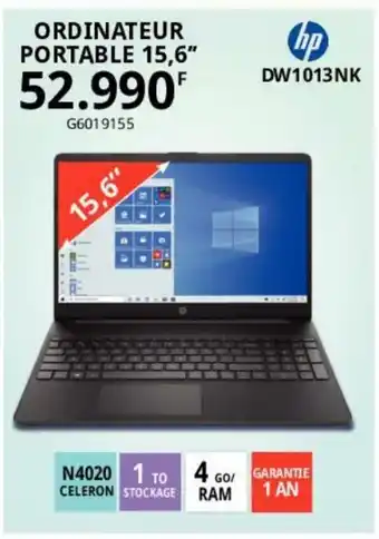Gitem Ordinateur Portable 15,6" offre