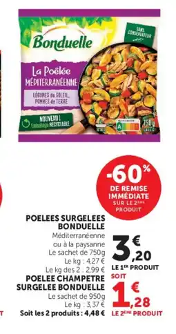 Hyper U BONDUELLE Poelees surgelees offre