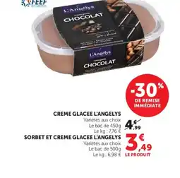 Hyper U L'ANGELYS Creme glacee offre