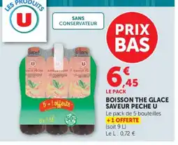 Hyper U U Boisson the glace saveur peche offre