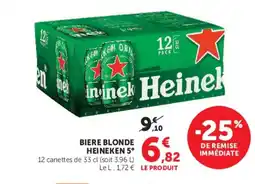 Hyper U HEINEKEN 5° Biere blonde offre