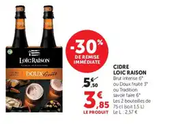 Hyper U LOIC RAISON Cidre offre