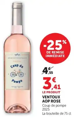 Hyper U COUP DE POMPE Ventoux aop rose offre