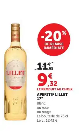 Hyper U LILLET 17° Aperitif offre