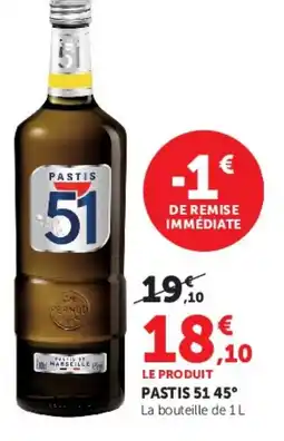 Hyper U PASTIS 51.45° offre