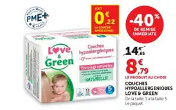 Hyper U LOVE & GREEN Couches hypoallergeniques offre