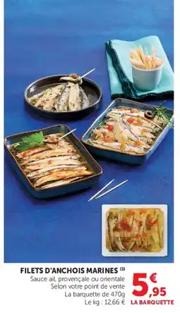 Hyper U Filets d'anchois marines offre