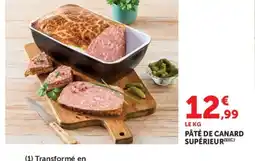Hyper U Pâté de canard supérieur offre