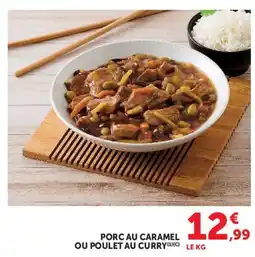 Hyper U Porc au caramel ou poulet au curry offre