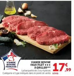 Hyper U Viande bovine faux filet à griller offre