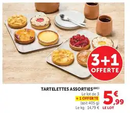 Hyper U Tartelettes assorties offre